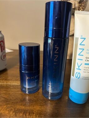 SKINN Age Reset Serum — Deep Blue Bottle
